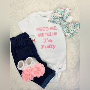 💕Custom Onesie / Feed Me and Tell Me I’m Pretty